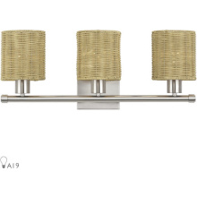 Livex Lighting 13703-91 - 3 Light Brushed Nickel Vanity Sconce