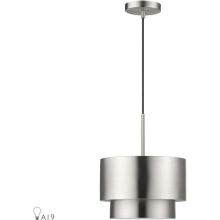 Livex Lighting 40059-91 - 1 Light Brushed Nickel Pendant