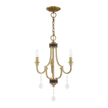 Livex Lighting 41273-01 - 3 Lt Antique Brass Mini Chandelier