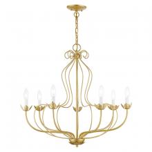 Livex Lighting 42907-33 - 7 Light Soft Gold Chandelier