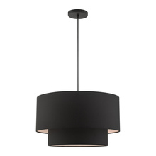 Livex Lighting 45668-04 - 3 Lt Black Pendant