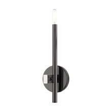 Livex Lighting 49341-46 - 1 Lt Black Chrome ADA Single Sconce