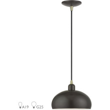 Livex Lighting 51514-92 - 1 Light English Bronze Pendant