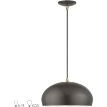 Livex Lighting 51515-92 - 1 Light English Bronze Pendant