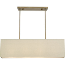 Livex Lighting 52276-48 - 4 Light Antique Gold Leaf Large Linear Chandelier