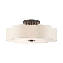 Livex Lighting 58069-92 - 6 Lt English Bronze Semi Flush
