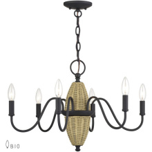 Livex Lighting 60001-07 - 6 Light Bronze Chandelier