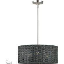 Livex Lighting 60114-04 - 3 Light Black Pendant Chandelier