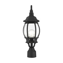 Livex Lighting 7522-14 - 1 Lt Textured Black Outdoor Post Top Lantern