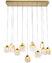 Kanova Lighting KCH0120L-13NB - Palazzo 13-light linear chandelier