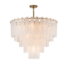 Kanova Lighting KCH5110-34 - Hallstatt Chandelier - Large L34" W34" H30" Warm Brass 120 V 14 x E12 Candelabra