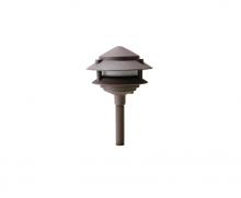 Westgate MFG C3 AA-145-BR - AREA LIGHT, 12V/20W 35W MAX, CAST. ALUMINUM, G4/JC BI-PIN, POWDER-COATED BRONZE, 2 TIER PAGODA, ...