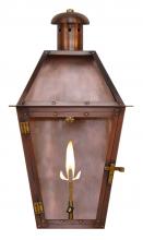 The Coppersmith AC18G - CopperSmith Arcadia 18 Inch Gas Lantern in Antique Copper