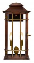 The Coppersmith BL22E - The CopperSmith Badlands 21" Tall Copper Electric Wall Mount Outdoor Light Lantern Sconce