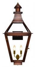 The Coppersmith CR24E - The CopperSmith Creole 27" Tall Copper Electric Wall Mount Outdoor Light Lantern Sconce
