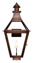 The Coppersmith CR27G - The CopperSmith Creole 30" Tall Copper Gas Wall Mount Outdoor Light Lantern Sconce
