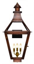 The Coppersmith CR33E - The CopperSmith Creole 36" Tall Copper Electric Wall Mount Outdoor Light Lantern Sconce
