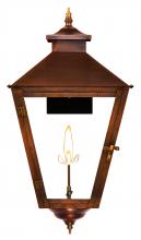 The Coppersmith CS44G - CopperSmith Conception Street 44 Inch Gas Lantern in Antique Copper