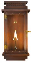 The Coppersmith FCO18G - CopperSmith Contempo Flush 18 Inch Gas Lantern in Antique Copper