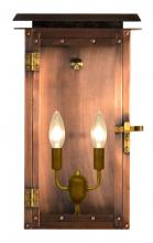 The Coppersmith FHL15E - CopperSmith Hyland Flush 15 Inch Electric Lantern in Antique Copper