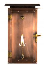 The Coppersmith FHL15G - CopperSmith Hyland Flush 15 Inch Gas Lantern in Antique Copper