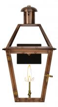 The Coppersmith GT22G - CopperSmith Georgetown 22 Inch Gas Lantern in Antique Copper