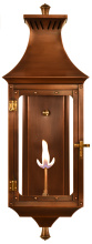 The Coppersmith PC30G - CopperSmith Pinnacle 30 Inch Gas Lantern in Antique Copper