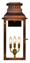 The Coppersmith PS24E - CopperSmith Palmetto Street 24 Inch Electric Lantern in Antique Copper