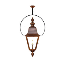 The Coppersmith BM35E-CY20 - Belmont 35" Electric Lantern, Half Yoke Hanging, 60"OAH
