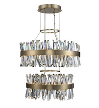 Kalco Allegri 030256-038 - Glacier 2 Tier LED Pendant