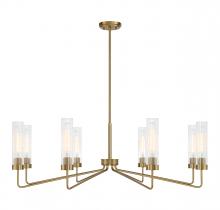 Savoy House 1-8860-8-322 - Baker 8-Light Chandelier in Warm Brass