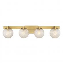 Savoy House 8-1017-4-322 - Darien 4-Light Bathroom Vanity Light in Warm Brass