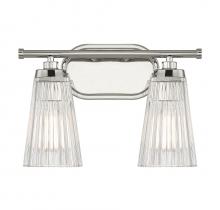 Savoy House 8-1745-2-109 - Chantilly 2-Light Bathroom Vanity Light in Polished Nickel