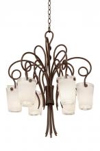 Kalco 4289AC/FROST - TRIBECCA 6 LIGHT CHANDELIER