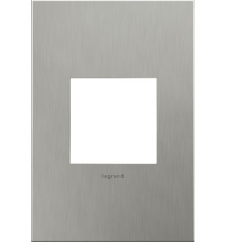 Legrand AWC1G2BS4 - adorne Brushed Stainless Steel One-Gang Screwless Wall Plate