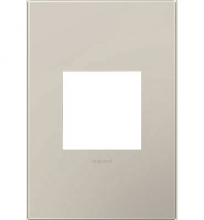 Legrand AWP1G2GG4 - adorne Greige One-Gang Screwless Wall Plate with Microban