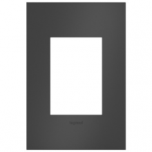 Legrand AWC1G3SBL4 - adorne Satin Black One-Gang-Plus Screwless Wall Plate