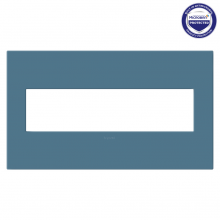 Legrand AWP4GMY - adorne Mystic Four-Gang Screwless Wall Plate with Microban