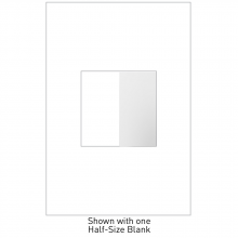 Legrand AABK1W4 - adorne Blank, Half-Size, White