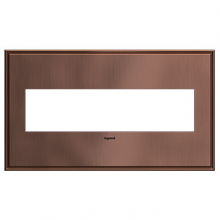Legrand AWC4GMAC4 - adorne Matte Antique Copper Four-Gang Screwless Wall Plate
