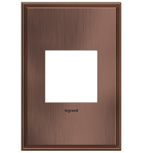 Legrand AWC1G2MAC4 - adorne Matte Antique Copper One-Gang Screwless Wall Plate