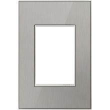 Legrand AWM1G3MS4 - adorne Brushed Stainless One-Gang-Plus Screwless Wall Plate