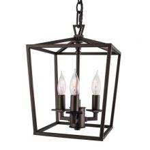 Norwell 1084-MB-NG - Cage Pendant Light - Matte Black