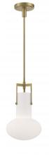 Norwell 4641-AN-MO - Izel 1-Light Glass Pendant - Antique Brass