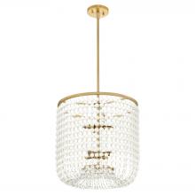 Cyan Designs 11943 - Ophelia Basket Pendant | Aged Brass