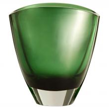 Cyan Designs 12031 - Muzo Vase | Emerald Green | Clear | Small