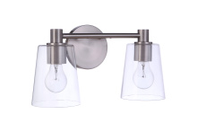 Craftmade 12615BNK2 - Emilio 2 Light Vanity in Brushed Polished Nickel