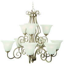 Craftmade 7131BNK9 - Cecilia 9 Light Chandelier in Brushed Satin Nickel