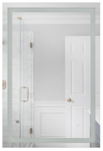 Craftmade MIR2409RT-W3C - Meredith 24" x 36" Rectangle Front/Back Lit LED Mirror, Dimmer, 3000-5000K, in White