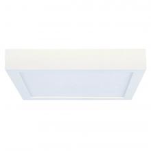 Bulbrite 773146 - 15W LED 7'' FLUSH MOUNT WHITE SQUARE DIMMABLE JA8 2700K 120V